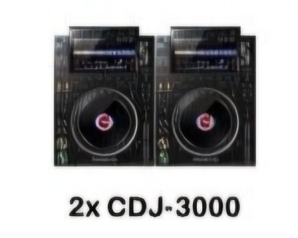 2x CDJ-3000