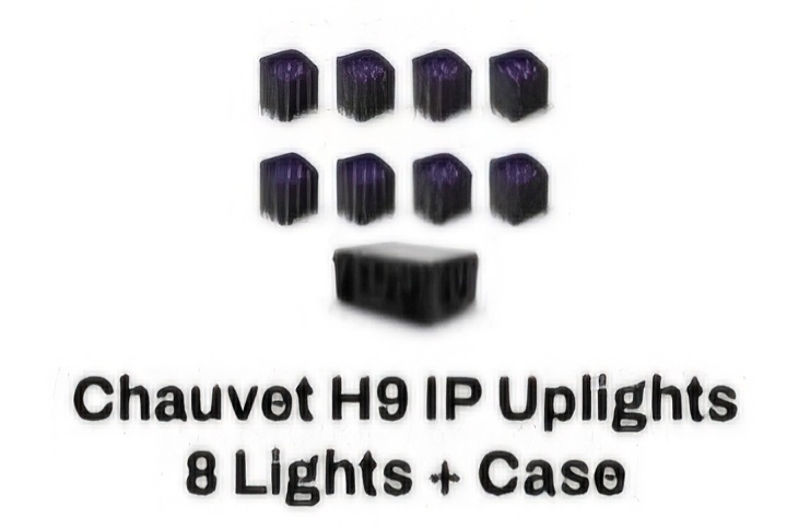 Chauvet H9 IP Uplights 8 Lights+ Case