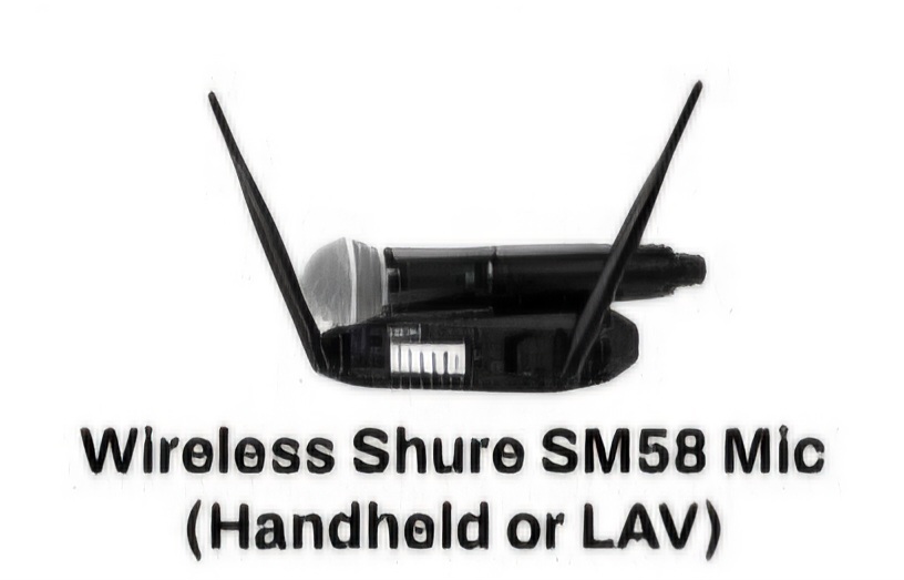 Wireless Shure SM58 Mic (Handheld)